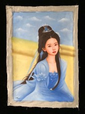 Dipinto olio cinese su tela