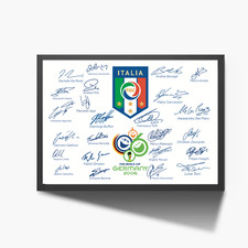 Italia 2006 autografo stampa