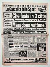 GAZZETTA DELLO SPORT 28 MAGGIO 1984 PETRARCA PADOVA RUGBY VINCE SCUDETTO BOLOGNA