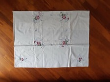 Tovaglietta Quadrata da Thé Ricamata a Mano Cotone