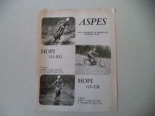 advertising Pubblicità 1973 MOTO ASPES HOPI 125 RG/CR