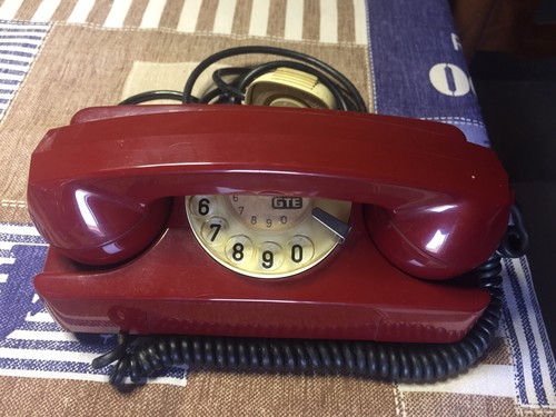 Telefono vintage gte rosso - telefono,