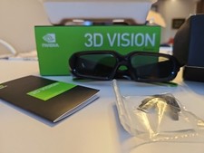 Occhiali 3D Nvidia, neri, come nuovi, molto leggeri, molto comodi