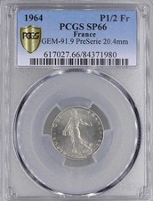 Pièce 1/2 Franc semeuse 1964