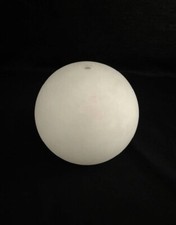 Ricambio Paralume/Globo/Sfera/Boccia vetro Bianco Satinato con foro/ D.16 Cm