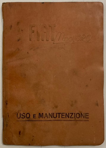 Fiat 520 manuale - uso, e