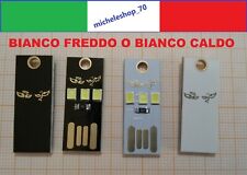 2 pezzi luce led USB a 3 led