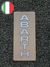 TUNING POGGIAPIEDE ACCIAIO FIAT PANDA GRANDE PUNTO 500 ABARTH SCRITTA BIANCA UV