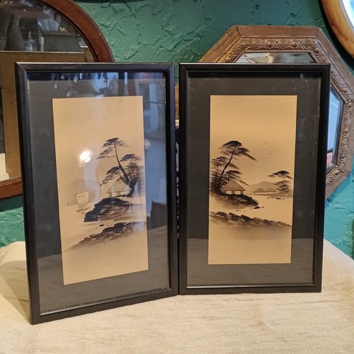 Coppia dipinti olio - dipinti, ad