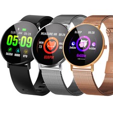 Smart Watch Bluetooth Orologio da Polso Fitness Tracker Chiamata Testo per Android iOS