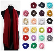 Sciarpa chiffon seta stola