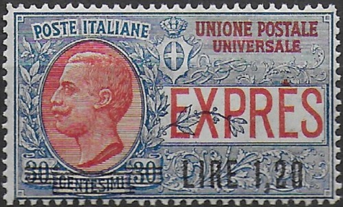 1921 italia espresso lire - 1921, 1,20