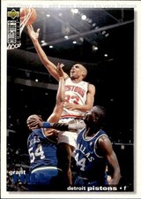 card NBA # 45 Grant Hill Upper Deck 1995