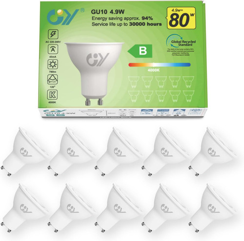 Lampadine gu10 led 9w - gu10, 4.9w