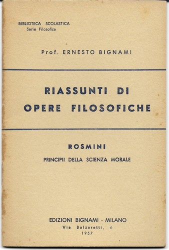 Rosmini principii della - rosmini,