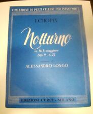 libro libretto spartito NOTTURNO op 9  CHOPIN LONGO   pianoforte musica CURCI