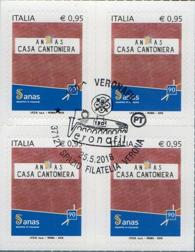 Italia 2018 quartina anas - anas, con
