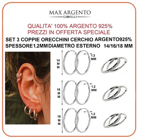 Orecchini cerchio cerchietto - cerchio,
