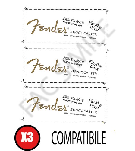 Decal tipo fender - decal,