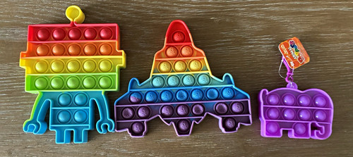 Pack silicone pop tactile - silicone,