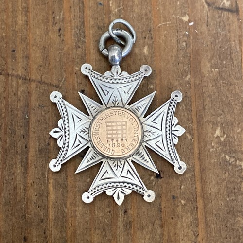 Rara croce argento - croce, 1896