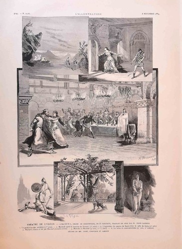 Stampa antica macbeth - stampa,