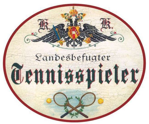Targa porta tennista