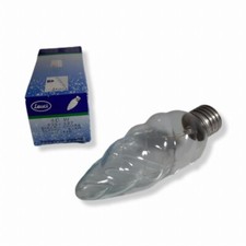 Lampadina tortiglione gigante Leuci 40W 230V E27 chiara 410lm candela gigante
