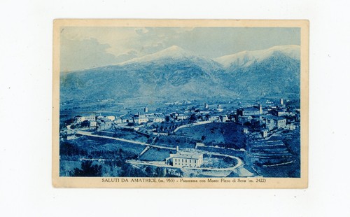 Cartolina saluti amatrice - cartolina-, da