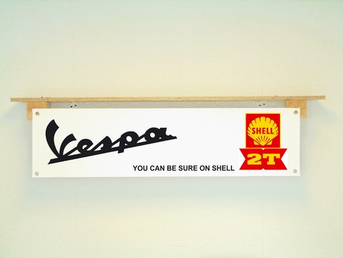 Vespa scooter shell striscione - vespa,