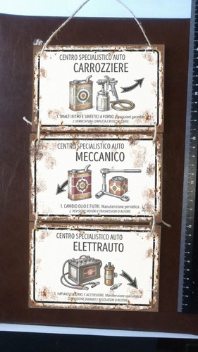 Targa meccanico carrozziere
