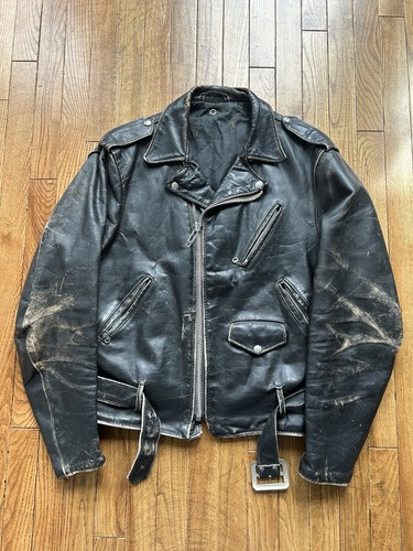 Giacca pelle vintage - giacca, anni