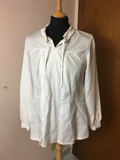 blusa bianca comme des garcons - comme des garcons white blouse