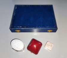 LOTTO SCATOLE SCATOLINE VINTAGE PORTA GIOIELLI CUCCHIAINI ARGENTO ANNI '50  '80