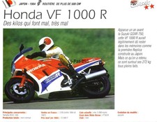 Fiche Moto : HONDA VF 1000 R
