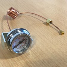 Misuratore di pressione pompa cromato Isomac 16 bar - Made In Italy