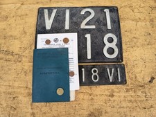 collezionismo Targa Libretto