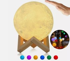 LAMPADA FORMA LUNA 3D LUCE USB