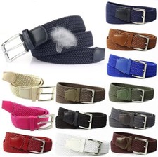 cintura elastica per uomo e donna in tessuto, Cintura intrecciata Elasticizzata