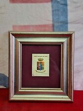 Quadretto TARGHETTA 1989 Metallo Smaltato POLIGONO ADDESTRAMENTO MONTE ROMANO
