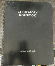Quaderno scientifico laboratorio MEGAPULSE INC anni 60 96pp