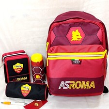 BACKTOSCHOOL  AS ROMA SET 5pz - ZAINO-PENNA-ASTUCCIO 3zip-BORRACCIA-TOMBOLINO