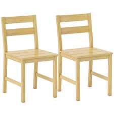 HOMCOM Set di 2 Sedie da