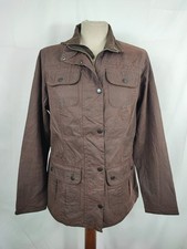 Barbour Giacca corta marrone donna Utility Medium 42 Lady Brown Utility wax J...