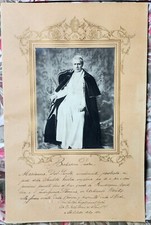 Papa PIO X Benedizione Apostolica 1905 Firma arcivesc. Giuseppe Maria Costantini