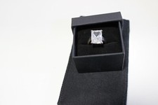 ANELLO donna argento indiano   pietra bianca GR. 12 indian silver ring white sto