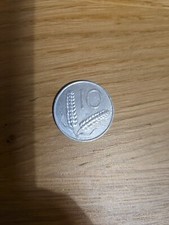 Moneta 10 lire "Spighe" del 1980