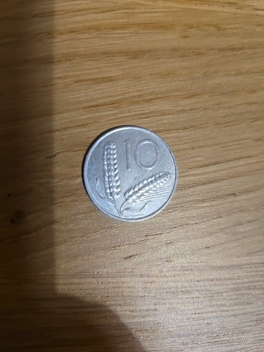 Moneta lire spighe del - moneta, 10