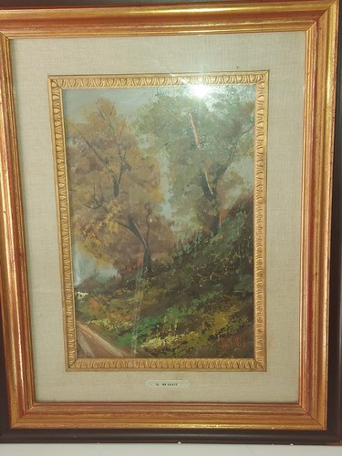 Dipinto olio tela de - su, g.