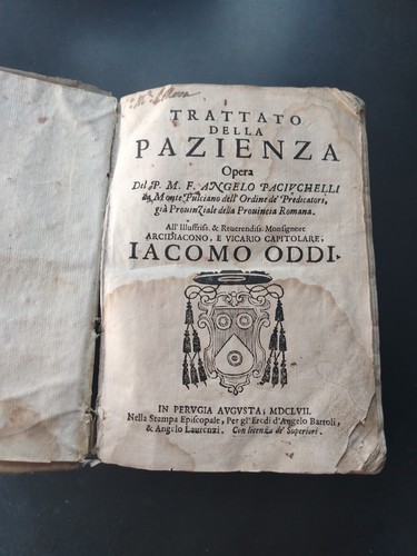 Trattato della pazienza ovvero - trattato,